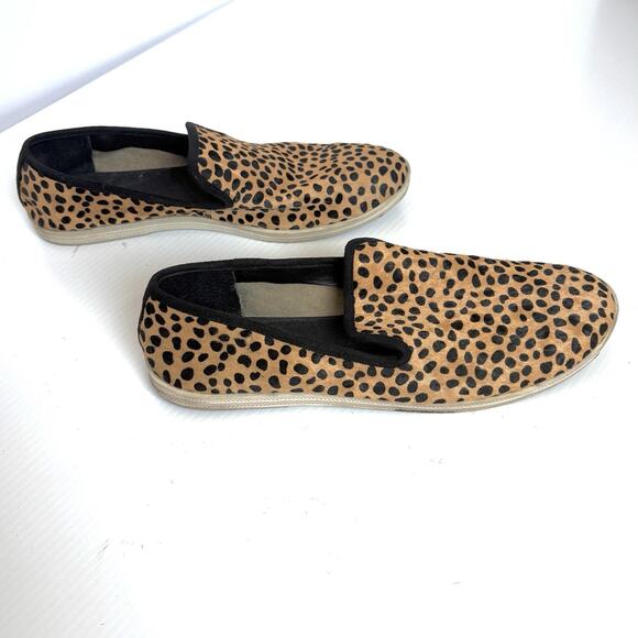 Gianni Bini Leopard Flats Slip On Faux Fur Leather Women Size 9.5 Animal Print - Picture 4 of 9